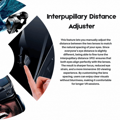 VISIAX 3D VR Headset with Headphones, Controller, and Wide Field of View