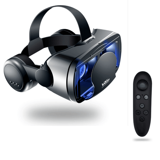 VISIAX 3D VR Headset with Headphones, Controller, and Wide Field of View