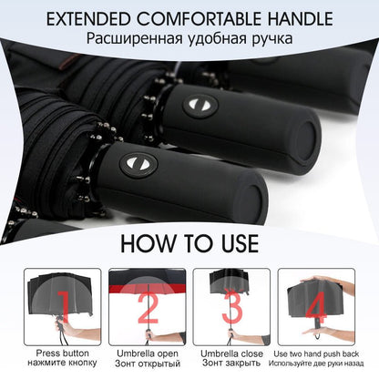 Vardi Dante - Windproof Storm Umbrella with Automatic One-Handed Operation 8