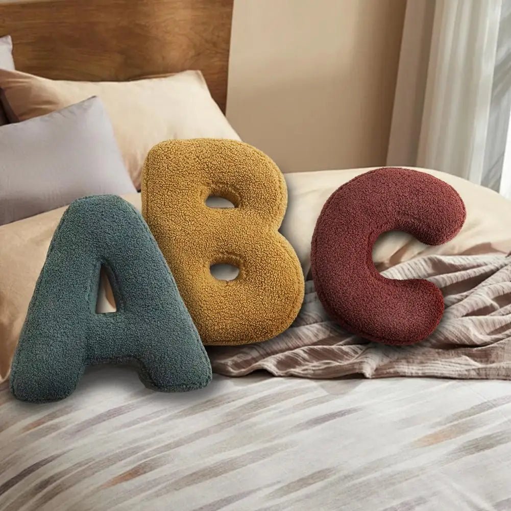 Velura Alphabet Cushion - Soft Velvet Decorative Letter for Personalized Home Decor 1