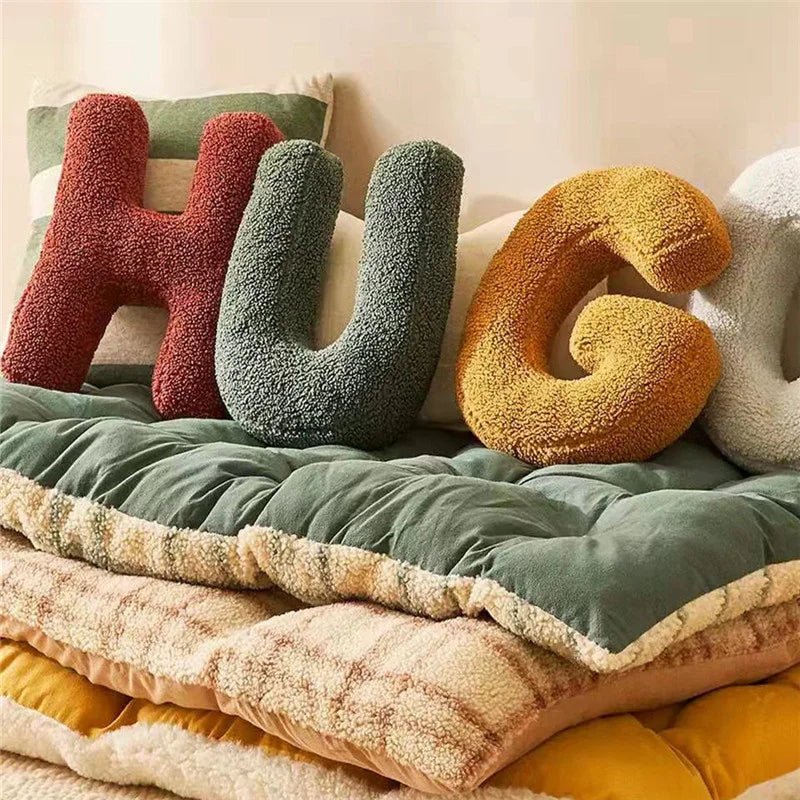 Velura Alphabet Cushion - Soft Velvet Decorative Letter for Personalized Home Decor 2