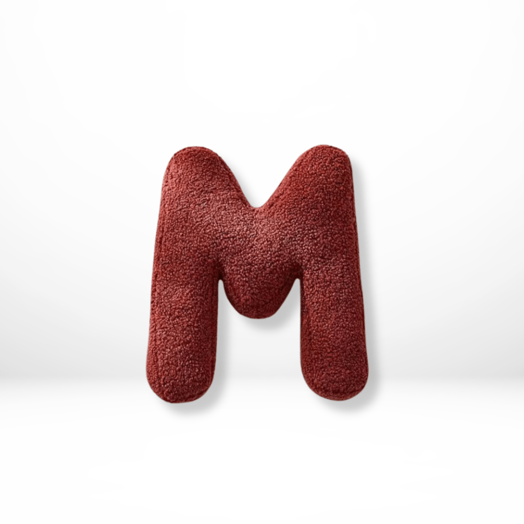 Velura Alphabet Cushion - Soft Velvet Decorative Letter for Personalized Home Decor 22
