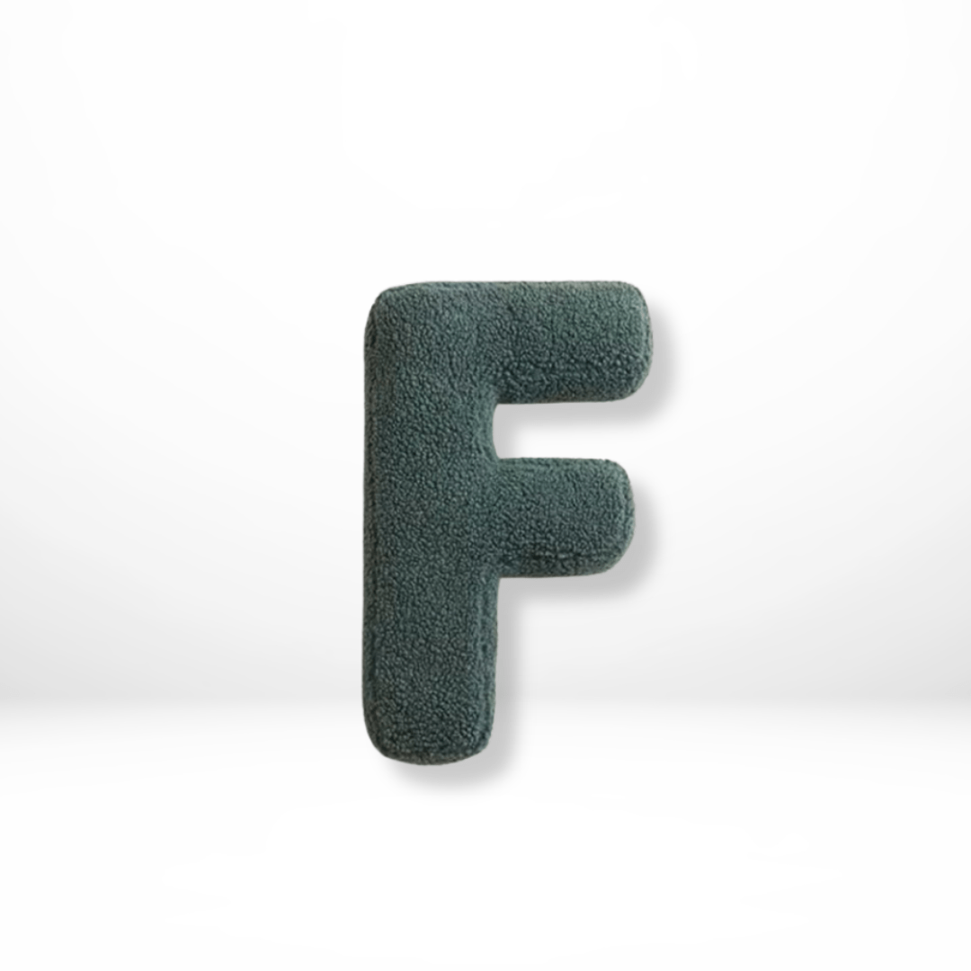 Velura Alphabet Cushion - Soft Velvet Decorative Letter for Personalized Home Decor 29