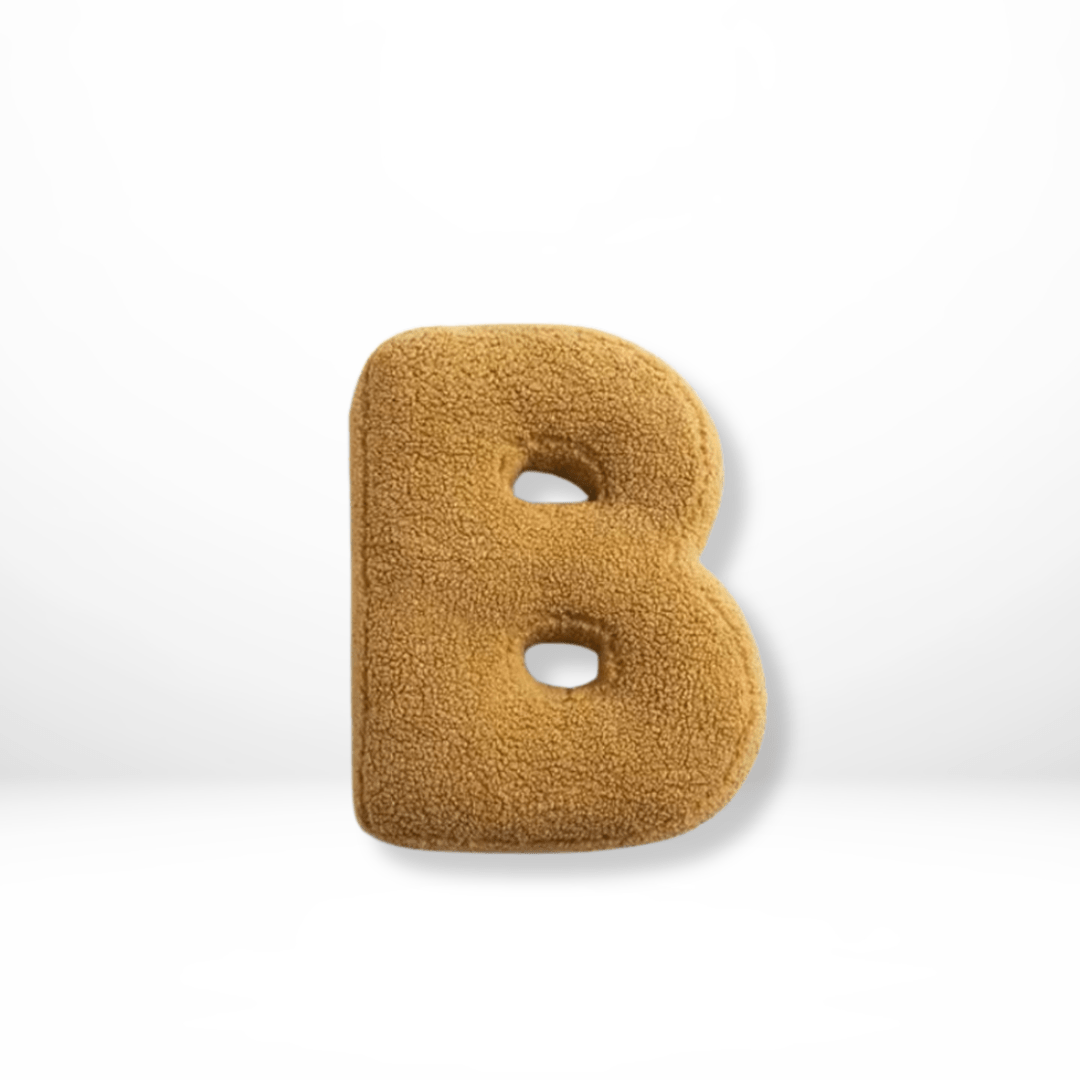 Velura Alphabet Cushion - Soft Velvet Decorative Letter for Personalized Home Decor 5