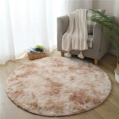 Velvéri Luxe FluffyMat Rug | Ultra-soft round plush rug for cozy home and bedroom décor 1
