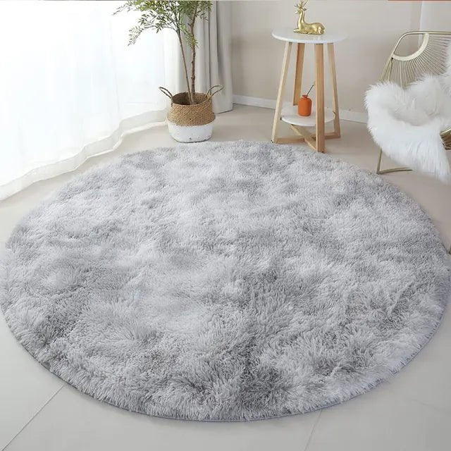 Velvéri Luxe FluffyMat Rug | Ultra-soft round plush rug for cozy home and bedroom décor 3