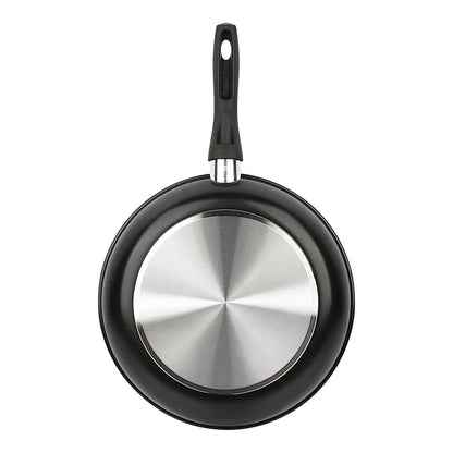 Versatile 3-Piece Non-Stick Aluminum Skillet Set with Cool-Touch Handles 5