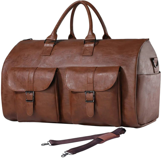 Versatile Convertible Duffle Bag - Wrinkle-Free Travel Suitcase with Shoe Compartment 0