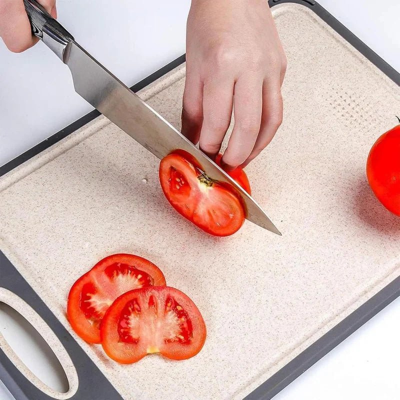 Versatile Double-Sided Stainless Steel Cutting Board for Meat, Vegetables & Fruits 1