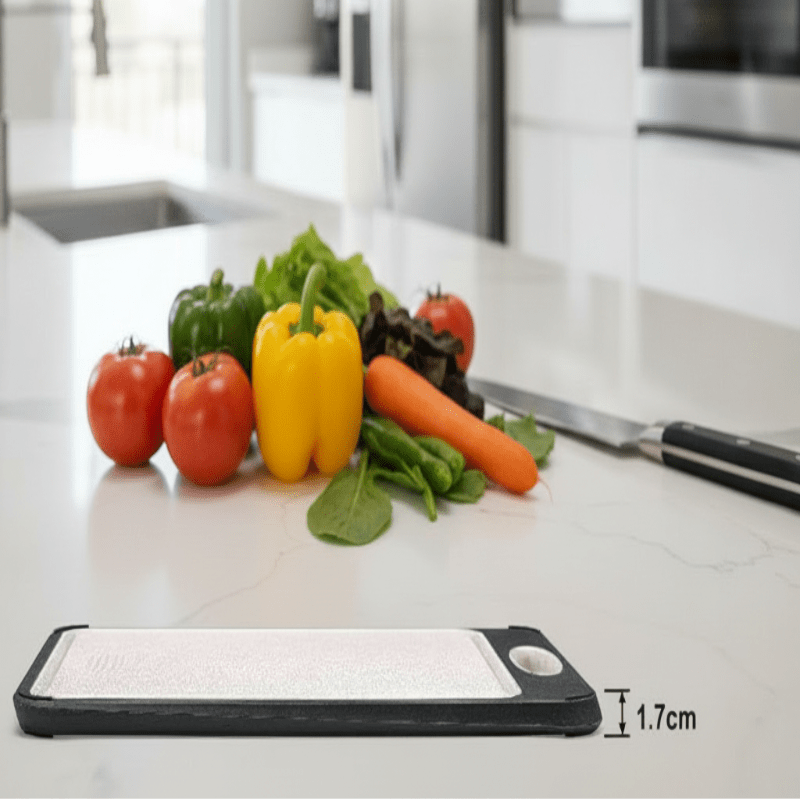 STEELBASE – Double-Sided Stainless Steel Cutting Board for Meat, Vegetables & Fruits