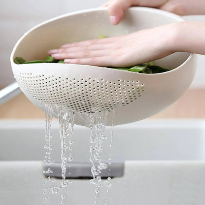 Versatile Double Layer Colander - Durable PP Drain Basket with Comfortable Handles 3