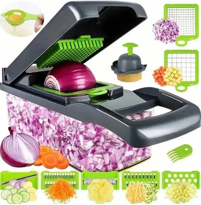 Versatile Kitchen Vegetable Chopper - 14-in-1 Food Vegetable Chopper Tool 7