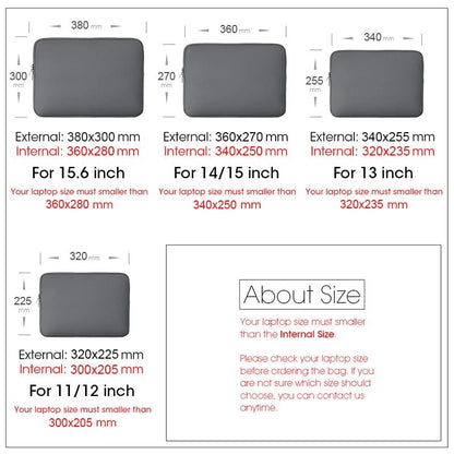 Versatile Laptop Sleeve for 13-15.6 Inch Laptops - Durable Protection Case 4