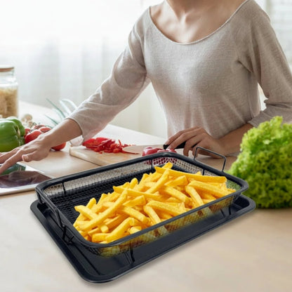 Versatile Non-Stick Air Fryer Baking Tray Set with Stackable Cooking Rack 1