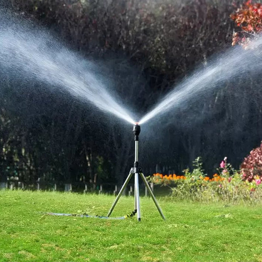 FLOWSPHERE – Adjustable Stainless Steel Rotating Sprinkler with 360° Coverage