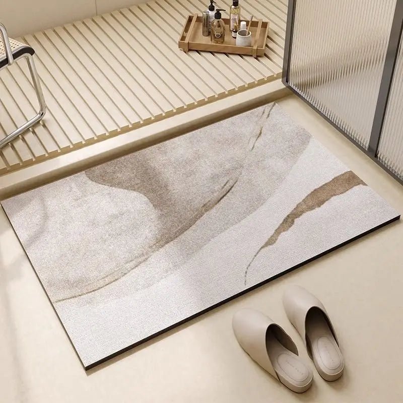 Vestra Non-Slip Diatomite Bath Mat - Quick-Drying Bathroom Rug for Safety 8