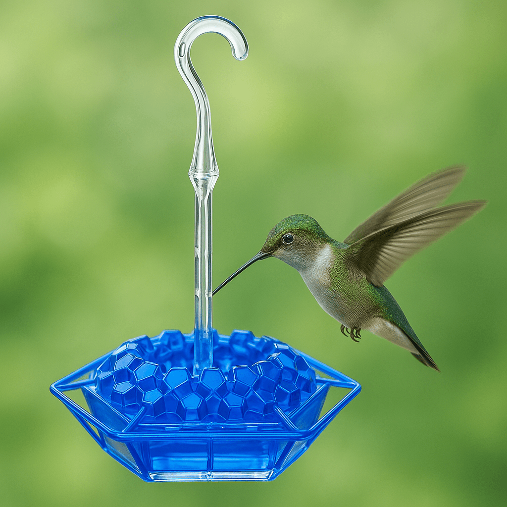 Vibrant Hanging Birdhouse - Weatherproof Plastic Hummingbird Feeder with High Capacity 2