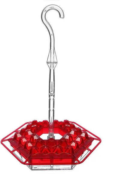 Vibrant Hanging Birdhouse - Weatherproof Plastic Hummingbird Feeder with High Capacity 7