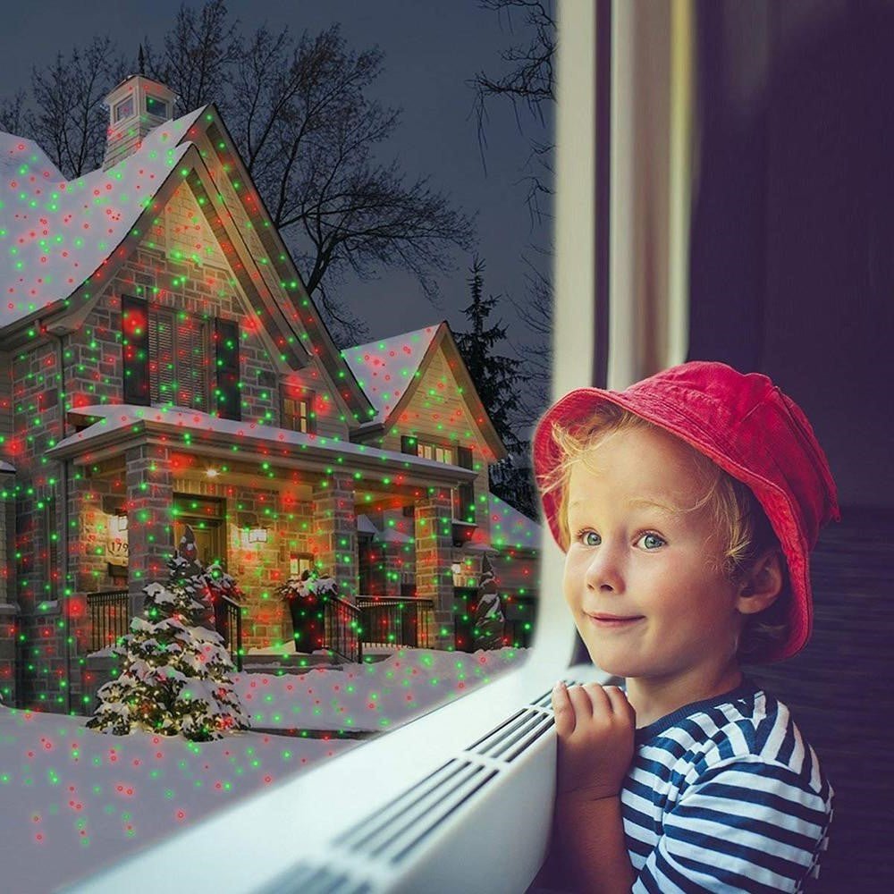 Vibrant Outdoor Laser Light Projector - Red & Green LED with Multiple Display Modes 5