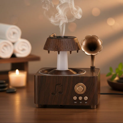Vintage Aroma-Spray Humidifier with Remote Control & 7-Color Ambient Lighting 0