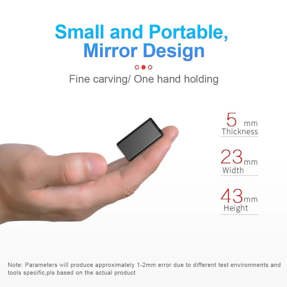 VoiceNote Mini – Ultra-light Dictation Device with Voice Activation & 32 GB Storage 3