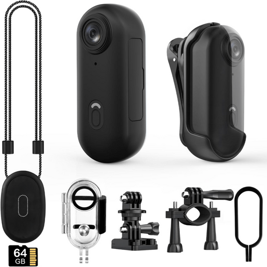 WAVECAM Pro – 4K Waterproof Action Camera Bundle with Mounts & SD Card 0
