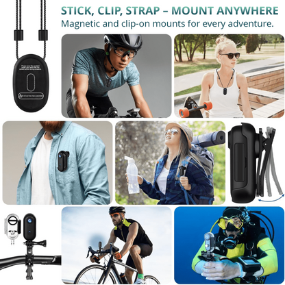 WAVECAM Pro – 4K Waterproof Action Camera Bundle with Mounts & SD Card 5