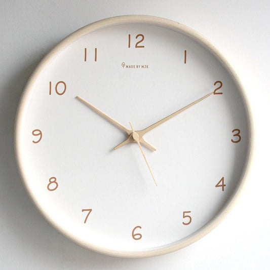 WOODHAVEN – Solid Wood 10-Inch Silent Analogue Wall Clock 0