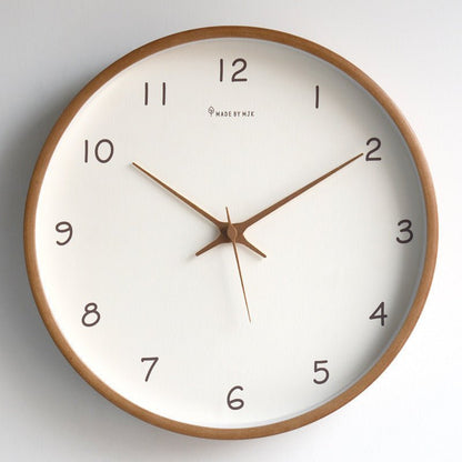 WOODHAVEN – Solid Wood 10-Inch Silent Analogue Wall Clock 8