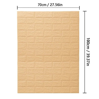 Wallform – 3D Foam Wallpaper with Brick Pattern for Modern Walls