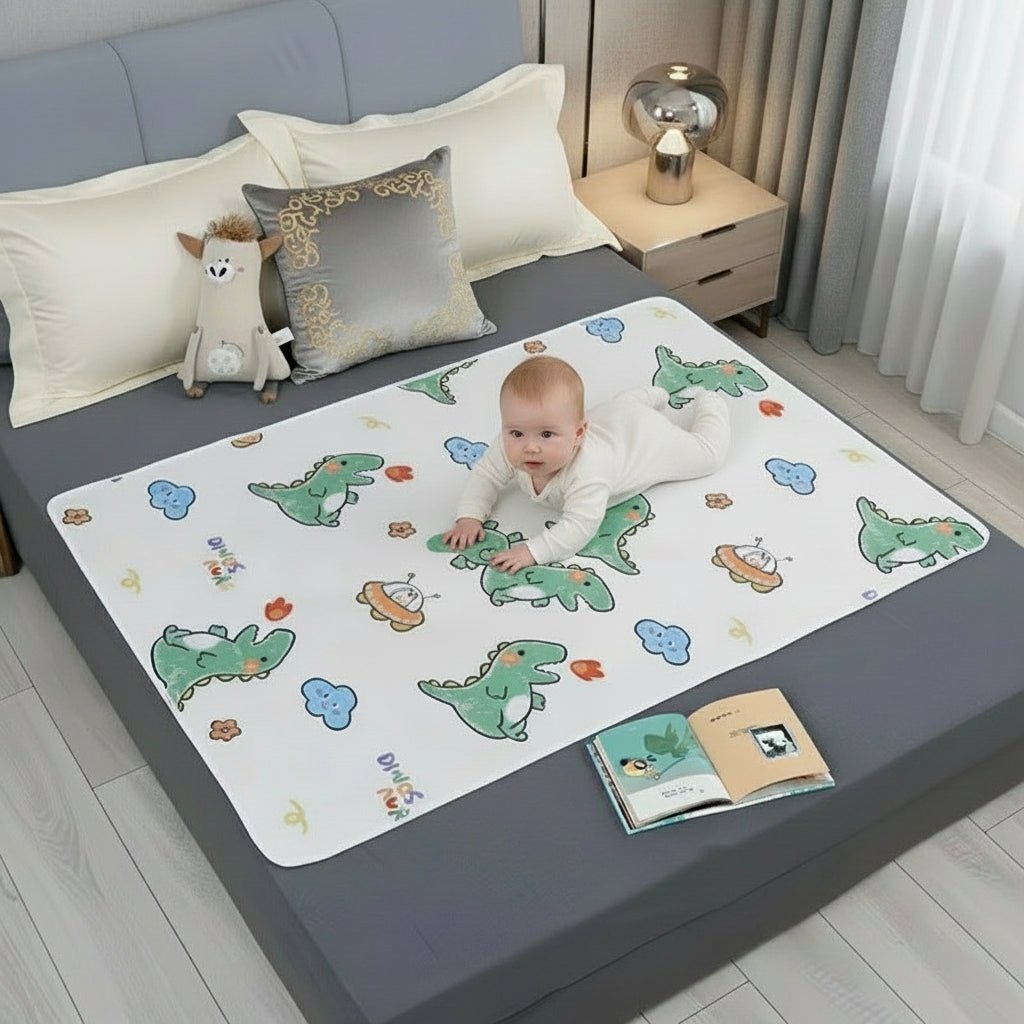 Washable Waterproof Mattress Protector - Four-Layer Comfort for Babies, Adults & Pets 0