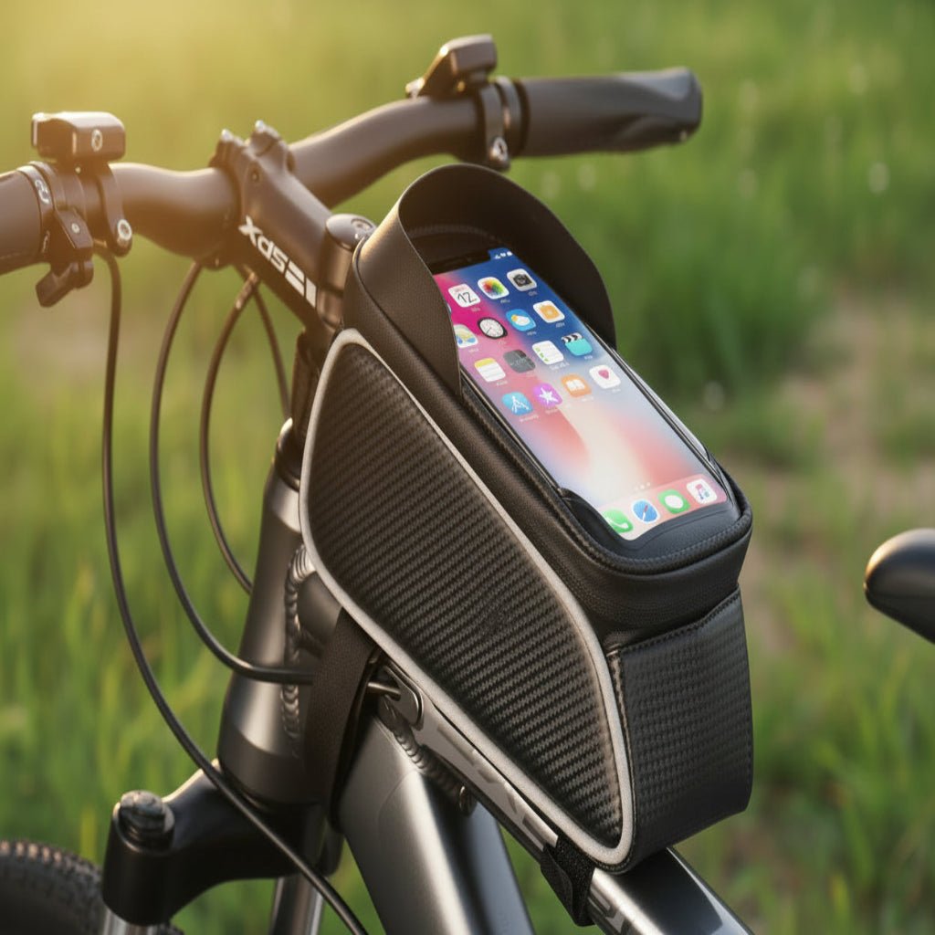 Waterproof Bicycle Bag with Touch Screen Case - Durable Biking Pack for MTB and Road Bikes 0