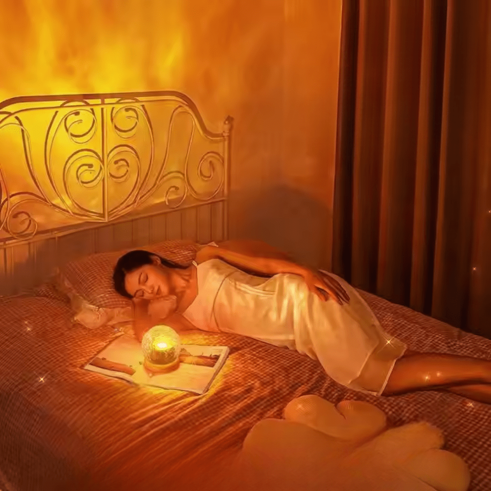 WaveGlow - LED Table Lamp with Soothing Wave Projections & Elegant Design 1