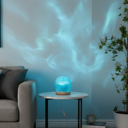 WaveGlow - LED Table Lamp with Soothing Wave Projections & Elegant Design 3
