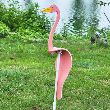 Whimsical Swirl Birds Garden Decoration - Hand-Painted PVC Outdoor Art 11