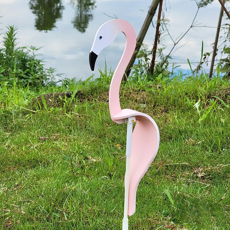 Whimsical Swirl Birds Garden Decoration - Hand-Painted PVC Outdoor Art 4