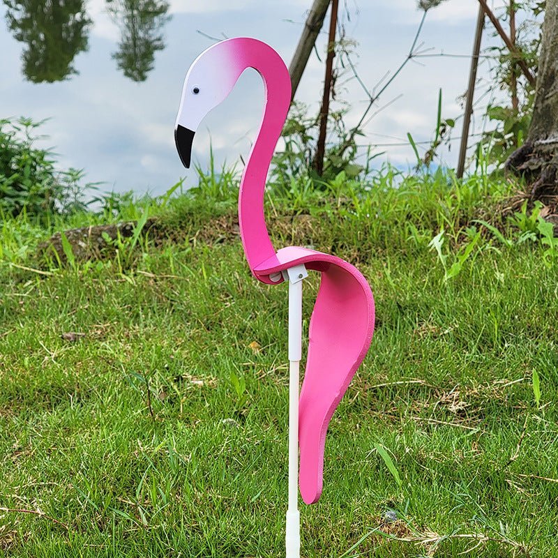 Whimsical Swirl Birds Garden Decoration - Hand-Painted PVC Outdoor Art 6