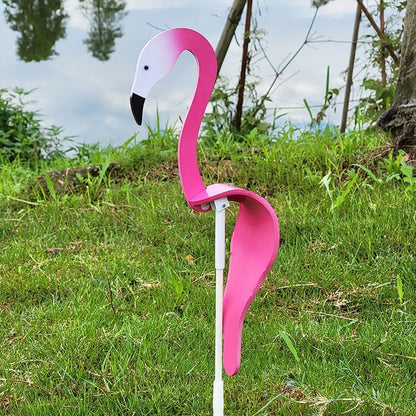 Whimsical Swirl Birds Garden Decoration - Hand-Painted PVC Outdoor Art 6