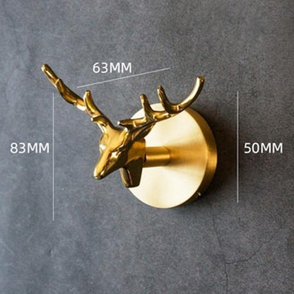 WildHang - Decorative Brass Animal Coat Racks with Gold Finish Hanger for Coat 8