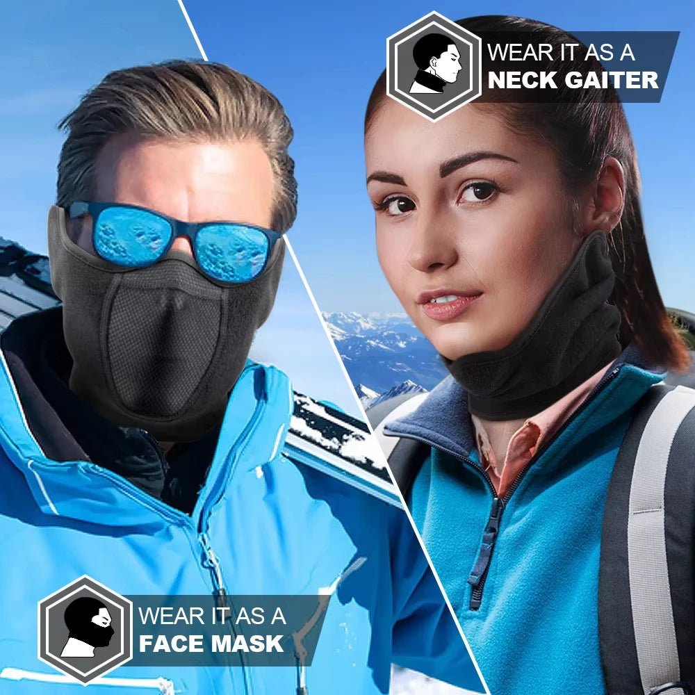 WinterShield Fleece Windproof Face Mask - Adjustable & Breathable for Outdoor Activities 2