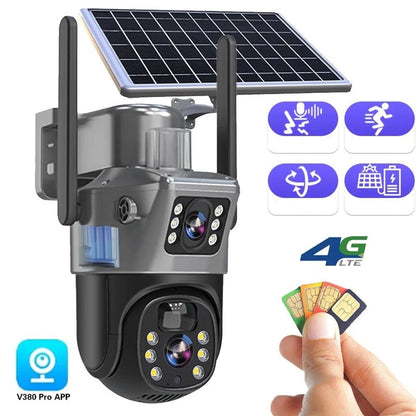 FORTICAM 4K – Wireless Solar Security Camera with Dual Lens & Night Vision