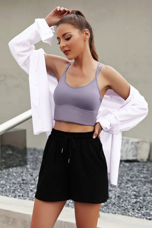 Women's Padded Crisscross Sports Bra - Pack of 3, Medium Impact, Comfortable Fit 2