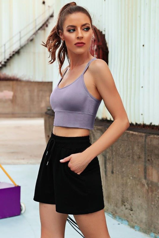 Women's Padded Crisscross Sports Bra - Pack of 3, Medium Impact, Comfortable Fit 4