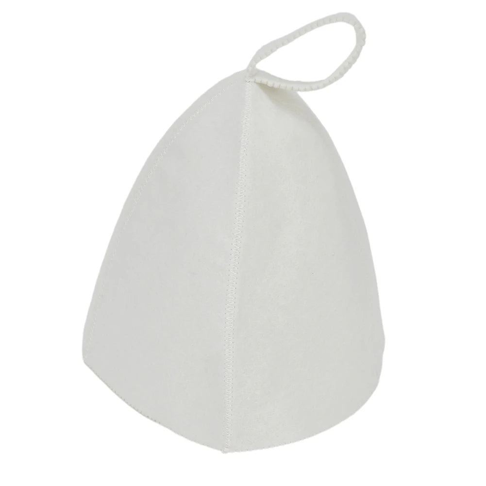 Wool Felt Sauna Hat - Heat Insulating Hair Protection Turban for Ultimate Comfort 5