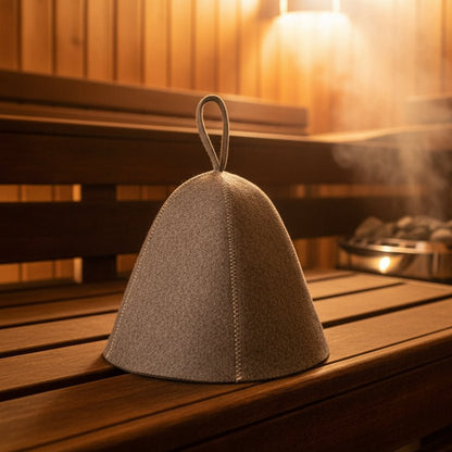 Wool Felt Sauna Hat - Heat Insulating Hair Protection Turban for Ultimate Comfort 6