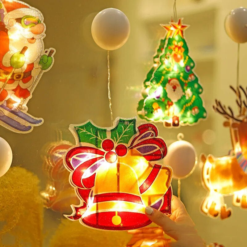 XmasGlo - Christmas Window Decoration with Festive Motifs & Easy Installation 1