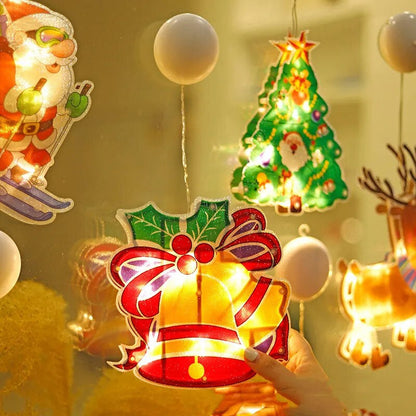 XmasGlo - Christmas Window Decoration with Festive Motifs & Easy Installation 1