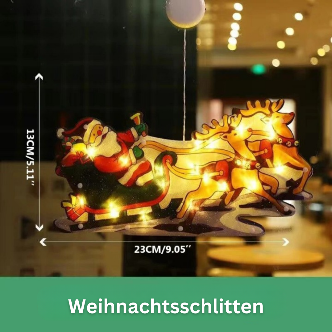 XmasGlo - Christmas Window Decoration with Festive Motifs & Easy Installation 6