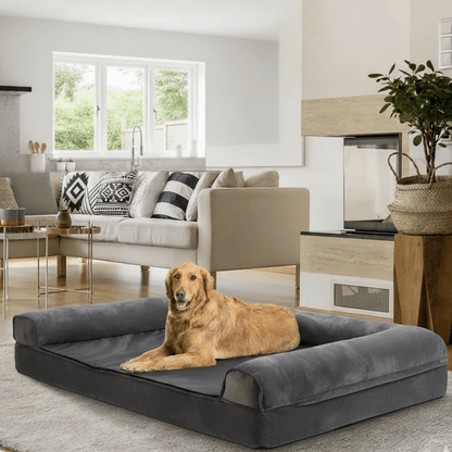 ZENHAVEN – Orthopedic dog bed made of memory foam with water-repellent cover & plush comfort 0