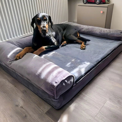 ZENHAVEN – Orthopedic dog bed made of memory foam with water-repellent cover & plush comfort 1